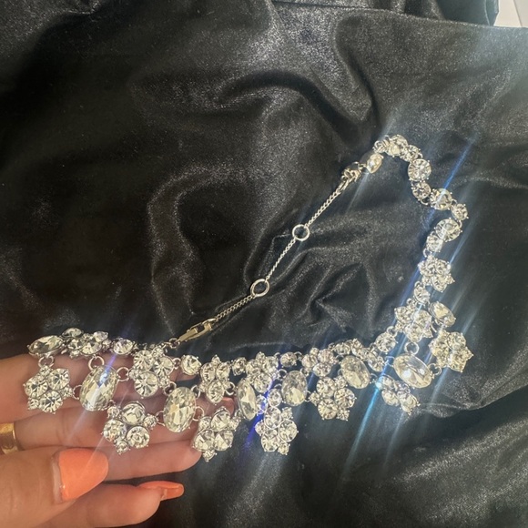 Givenchy Silver Floral Statement Necklace - Picture 3 of 3